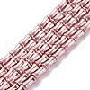 Electroplate Glass Beads Strands EGLA-Q128-13D-1