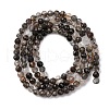 Natural Black Rutilated Quartz Beads Strands G-RM250104-C3-6