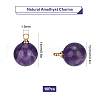 SUNNYCLUE Natural Amethyst Charms G-SC0001-49A-2