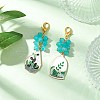 2Pcs Alloy Enamel Pendant Decorations HJEW-JM03287-1