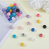 DICOSMETIC 72Pcs 12 Colors Resin Rhinestone Beads RESI-DC0001-37-5
