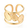 304 Stainless Steel Cuff Ring Components STAS-T066-65G-2