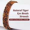 Olycraft 2 Strands Natural Tiger Eye Beads Strands G-OC0005-67-4