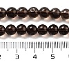 Natural Smoky Quartz Round Beads Strands X-G-E329-6mm-38A-3