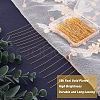 CREATCABIN 200Pcs Brass Flat Head Pins KK-CN0001-14-4