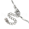 304 Stainless Steel Twisted Bar Chains Bracelet Making AJEW-JB01352-4
