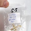 Brass Pave Clear Cubic Zirconia Pendants KK-M101-05G-04-4