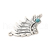 Retro Alloy Big Pendants TIBEP-L020-02AS-3