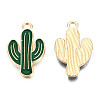 Light Gold Plated Alloy Pendants ENAM-T009-12A-1