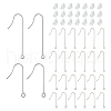 100Pcs 3 Styles 316 Surgical Stainless Steel Earring Hooks FIND-YW0005-50-1