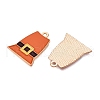 Thanksgiving Day Theme Alloy Enamel Pendants X1-ENAM-T020-35J-2