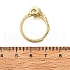 Brass Micro Pave Clear Cubic Zirconia Finger Rings for Women RJEW-U049-01G-5
