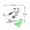 Non-Tarnish DIY 430 Stainless Steel Dinosaur-shaped Cutter Candlestick Candle Molds CAND-PW0001-515I-1