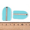 Opaque Resin & Wood Pendants RESI-T057-48A-3