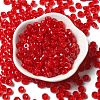 Transparent Colours Glass Seed Beads X-SEED-E001-T3x6mm-02-2