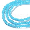 Baking Painted Imitation Jade Glass Bead Strands X-DGLA-A034-J4MM-A13-2