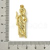 Brass Micro Pave Clear Cubic Zirconia Pendants KK-H472-44B-G-3