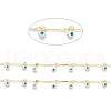 Golden Brass Bar Link Chain CHC-H103-17A-G-2