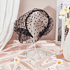 Polyester Mesh Veil Hair Bands OHAR-WH0021-63B-5