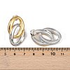 304 Stainless Steel Two Tone Stud Earrings EJEW-K310-02GP-5