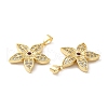 Brass Micro Pave Cubic Zirconia Pendants KK-M249-05G-2