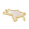 Brass Connector Charms KK-K298-21G-1