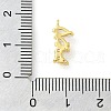 Rack Plating Brass Cubic Zirconia Charms KK-S396-30G-3