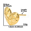 Stylish Heart Shaped 304 Stainless Steel Stud Earrings for Women BS5340-4-1
