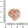 Brass Micro Pave Cubic Zirconia Pendants KK-D061-09RG-3