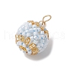 Seed Beads Pendants PALLOY-MZ00376-05-3