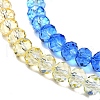 Transparent Painted Glass Beads Strands X1-DGLA-A034-T8mm-A13-4