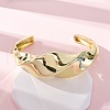 Brass Cuff Bangles for Women BJEW-Q060-03G-1