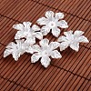 Flower Acrylic Imitation Pearl Beads X-OACR-O002-2996-1