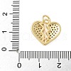 Brass Micro Pave Cubic Zirconia Pendants KK-P293-33G-3