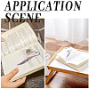 SUNNYCLUE 12Pcs 3 Style Alloy Bookmarks Finding with Hole PALLOY-SC0004-29-5