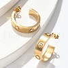 304 Stainless Steel Stud Earrings EJEW-S253-17G-3