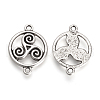 Tibetan Style Alloy Links TIBE-S304-03AS-RS-1