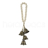 Natural Wood Beads Door Hanging HJEW-JM03356-2