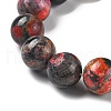 Natural Multi-Color Agate Beads Strands G-A261-B06-14mm-4
