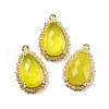 Natural Korea Jade Faceted Pendants G-M431-13G-05-1