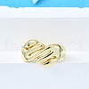Brass Cuff Rings for Women RJEW-G347-07G-2