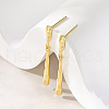 S925 Sterling Silver Stick Dangle Stud Earrings II9933-3