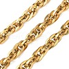 Ion Plating(IP) 304 Stainless Steel Rope Chains CHS-H025-16G-01-1