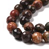 Natural Polychrome Jasper/Picasso Stone/Picasso Jasper Beads Strands G-E571-25B-4