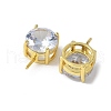 Brass Micro Pave Cubic Zirconia Pendants Bails KK-D324-01G-2