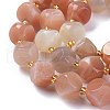 Natural Multi-Moonstone Beads Strands G-A030-B09-10mm-3