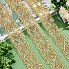 Rhombus Pattern Polyester Ribbon OCOR-WH0079-17A-5
