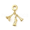 Brass Eiffel Tower The Statue of Liberty European Dangle Charms KK-Q066-03G-1