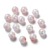Two Tone Opaque Acrylic Beads SACR-P024-01B-W13-1
