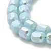 Imitation Jade Glass Beads Strands EGLA-D030-05D-3